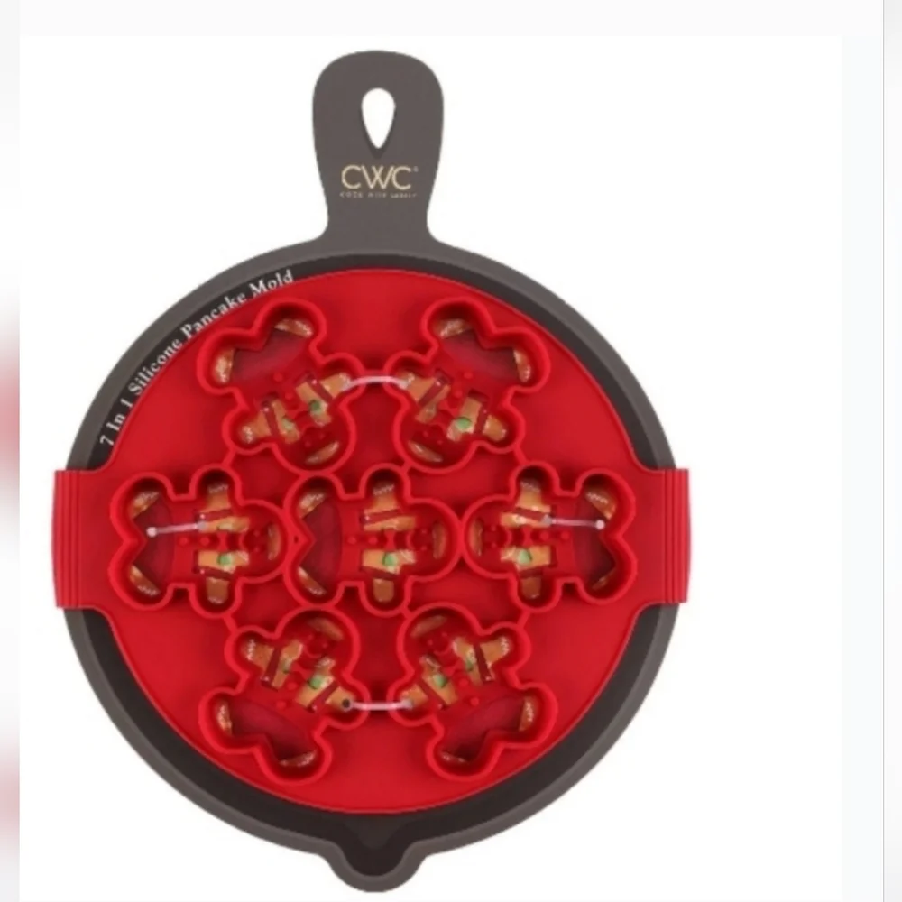 CWC Red Silicone Pancake Mold - Picture 1 of 3